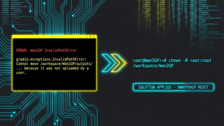 Error Fix: Wan2GP “InvalidPathError” (Not Uploaded by a User)